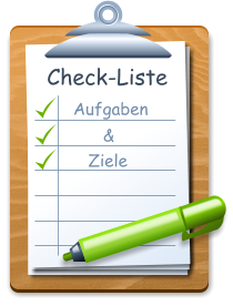 Check-Liste   Aufgaben         &      Ziele